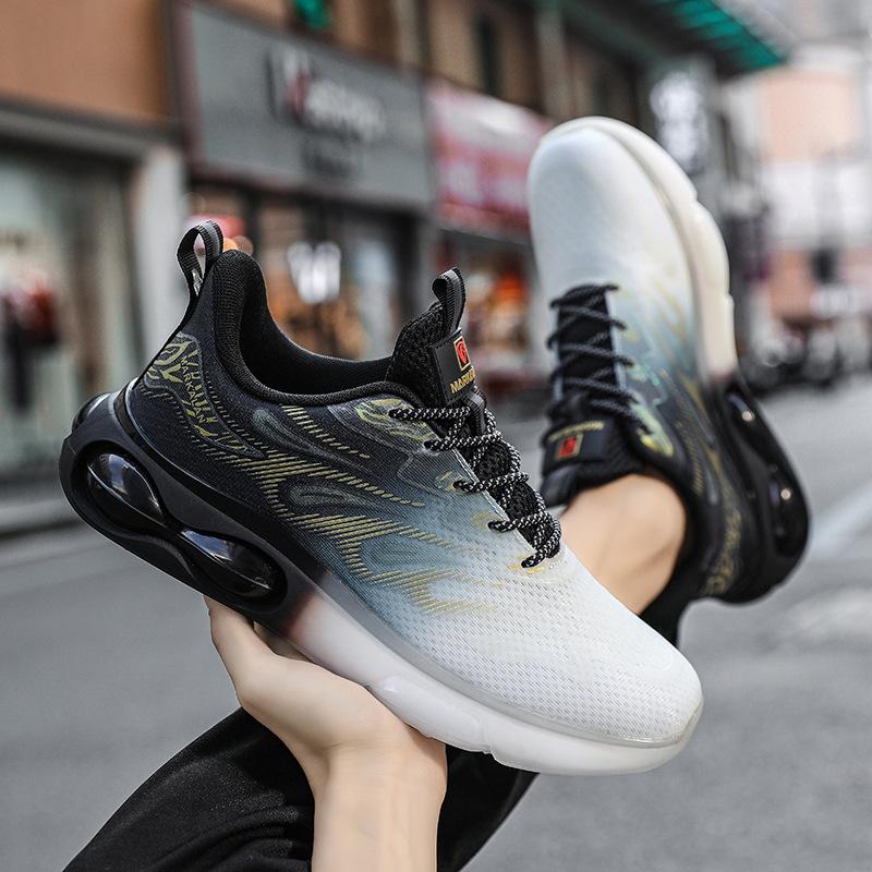 Summer air cushion running shoes trend 3D three-dimensional large size sports shoes casual shoes men's shoes joint 2025 shoes