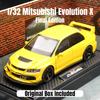 1/32 Mitsubishi Lancer EVO Final Edition Racing Toy Car Model Diecast Metal Miniature Collection Gift for Children Boys