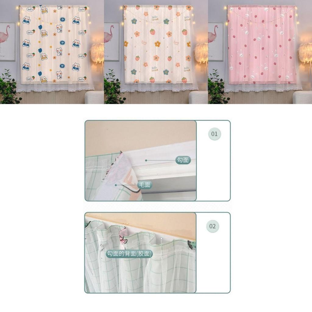 Cortinas Blackout Encantadoras com Adoráveis Desenhos de Desenhos Animados e Renda de Qualidade para Casas Estilosas