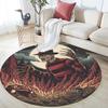 Horror Character pattern round rug,Carpet Rug for Living Room Bedroom Sofa Playroom Decor,Non-slip Floor Mat,Holiday Gifts and Birthday Gifts.