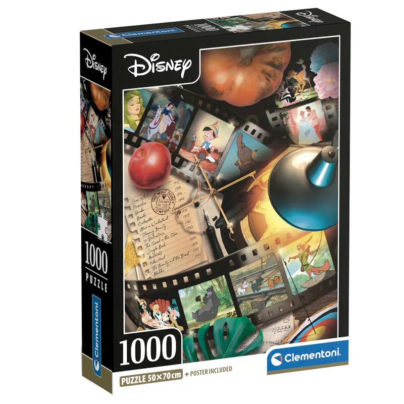 

Пазл Clementoni Disney 1000 элементов 50 см x 70 см с постером 8102 [Товар]