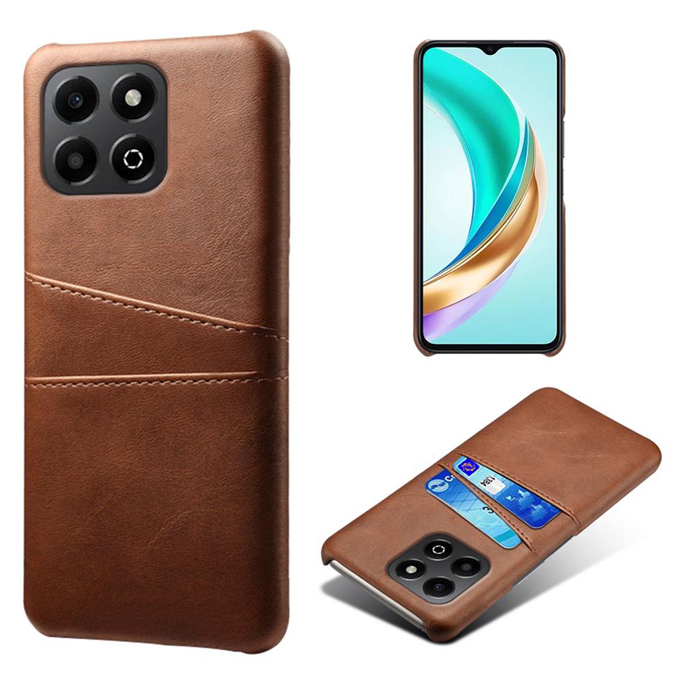 For Honor X6b 4G Case Dual Card Slots PU Leather+Hard PC Phone Cover