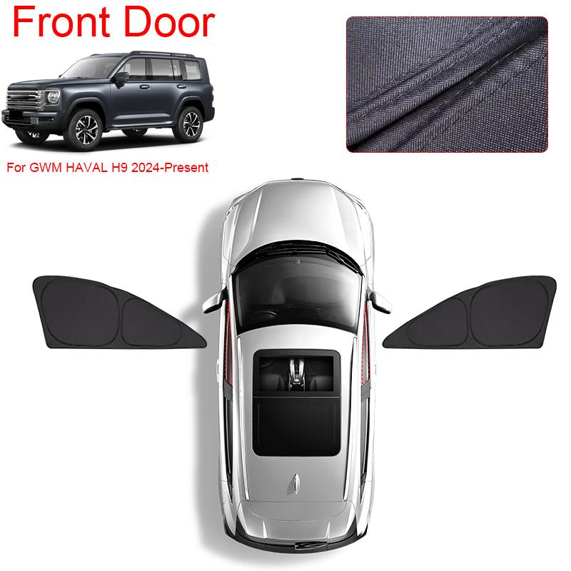 Car Black Windows Privacy Sunshade For GWM HAVAL H9 2015-Present Auto Anti-UV Heat Insulation Protect Cover Interior Accessories
