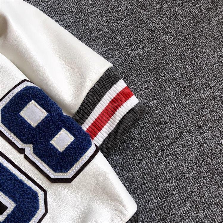 Korean Style Trendy PU Leather Casual Jacket with American Retro Embroidery for Men and Women