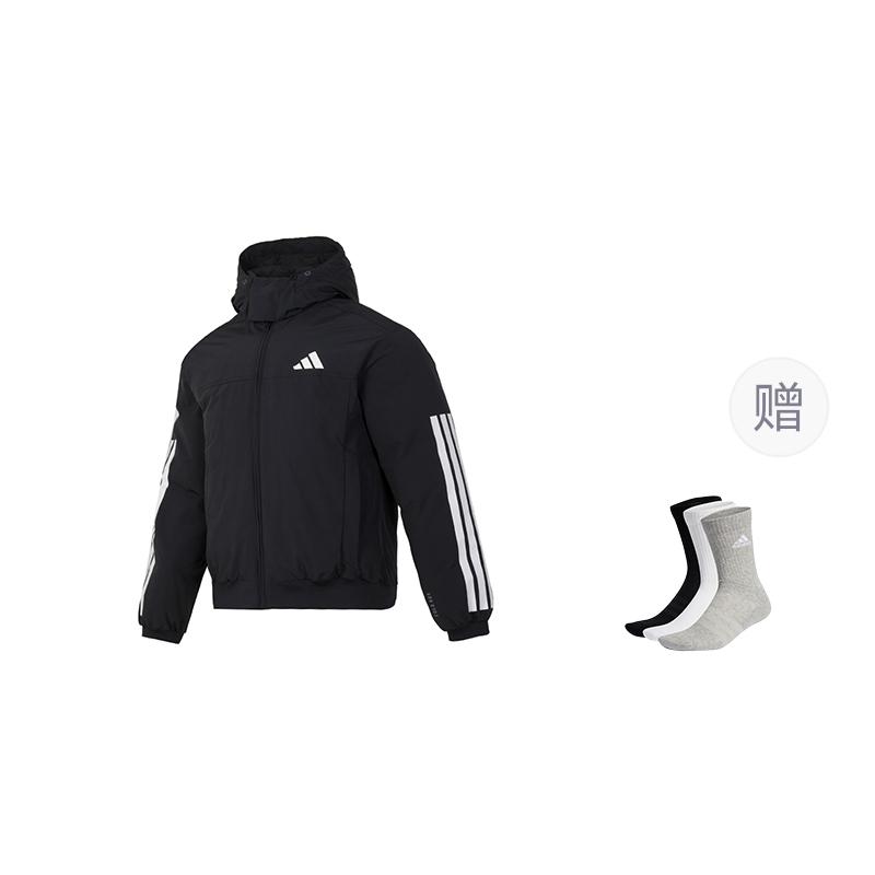 Adidas 3 Stripes 2024 Fall Down Jacket Men's Black JG3845