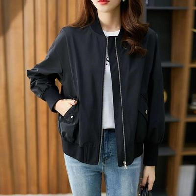 Calore Antivento Primavera e Autunno Baseball Giacca Corta Casual Stile Coreano Giacca Vestibilità Ampia Giacca Snellente Top Cappotto Abbinabile