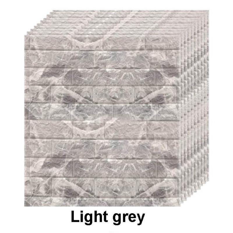 Selbstklebende Tapete Steric wasserdichte Schaumwand 3D Ziegel Wand Panel Aufkleber schmücken Haus Wohnzimmer