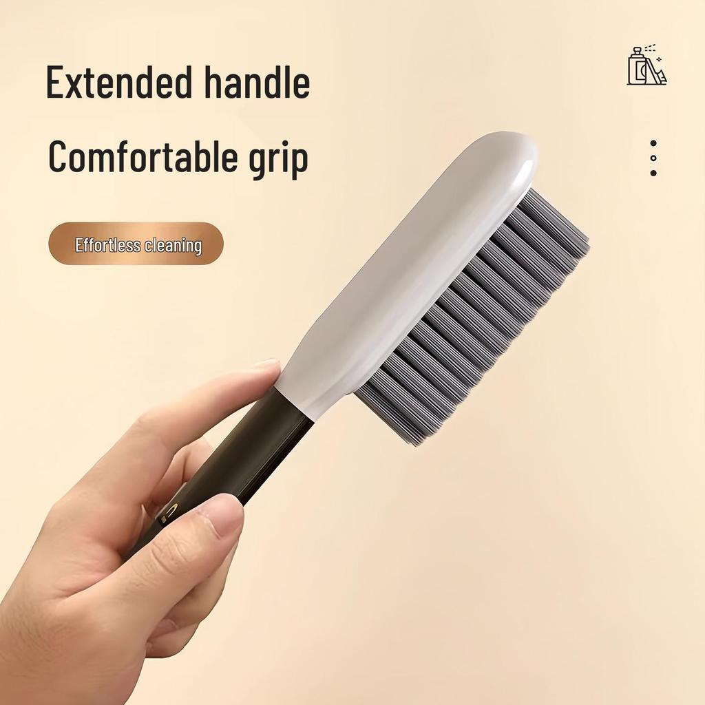 Shoe and Clothes Cleaning Brush with Stiff Bristles and Long Handle - Multifunctional Use