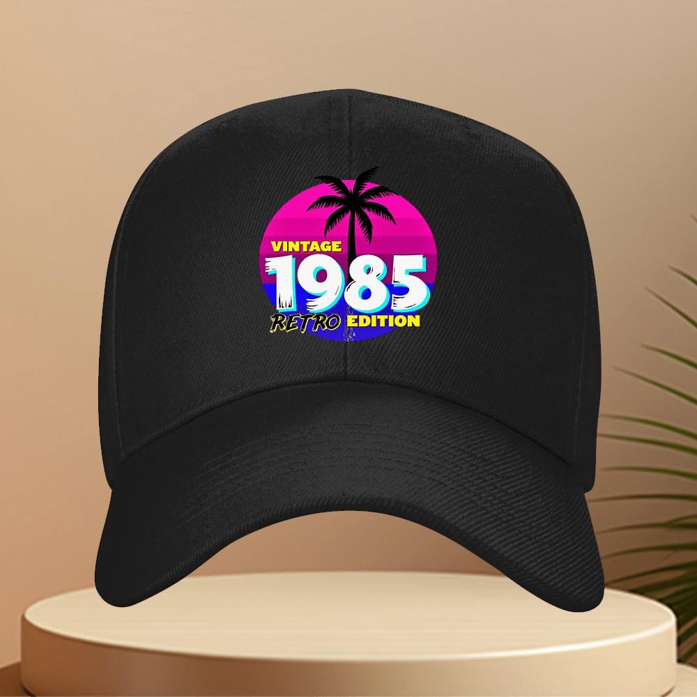 Retro Edition Palm Tree Baseball Cap Vintage Summer Adjustable Sun Hat