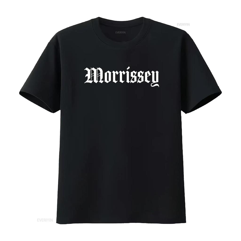 Morrissey Gothic Font Black T-Shirt