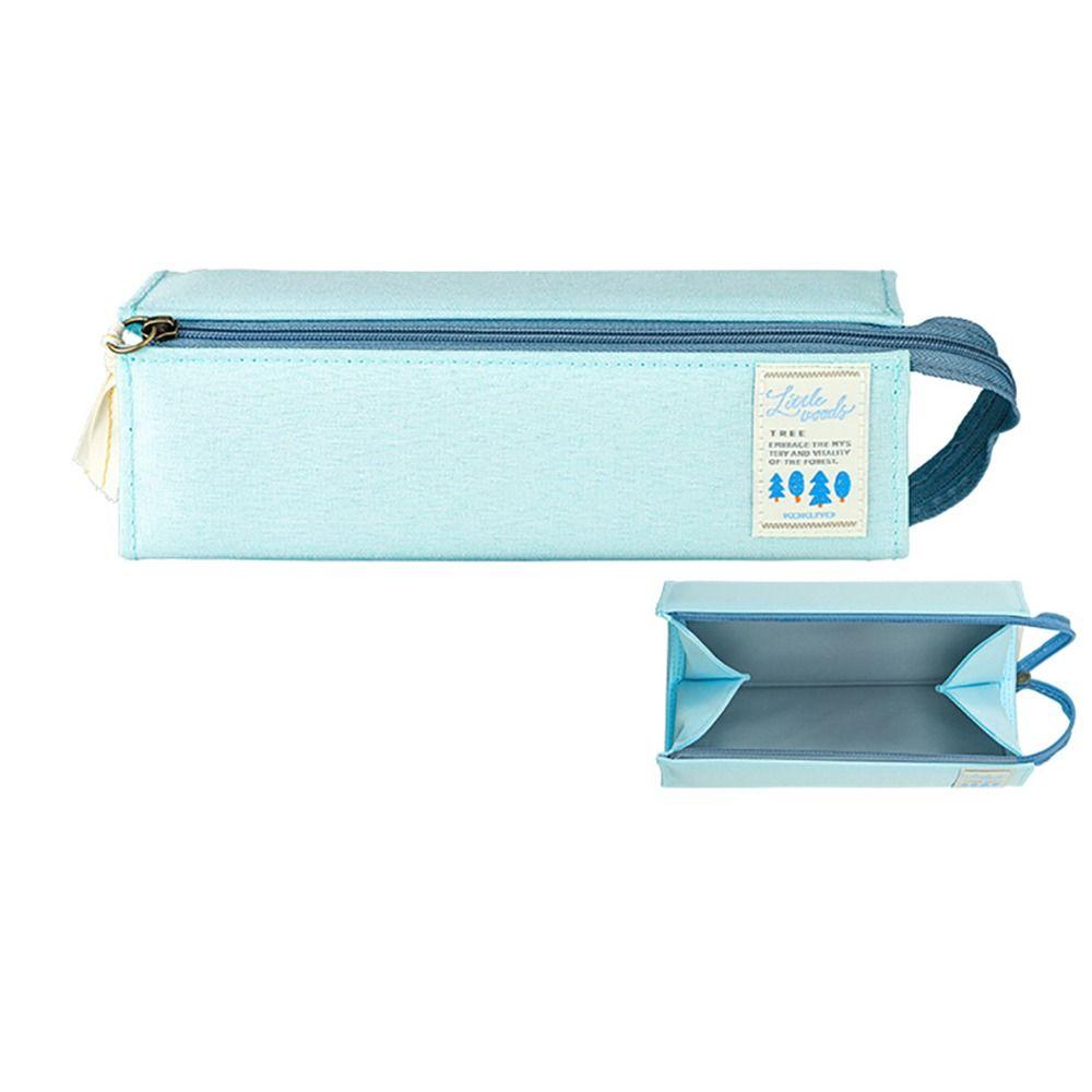 

Полиэстеровая сумка для хранения канцелярских принадлежностей, многофункциональный чехол для ручек, высококачественный органайзер для канцелярских принадлежностей Cedar Blue