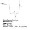 Chocker Necklace Exquisite Clasp Closure Women Alloy Cute Heart Jump Pendant Chain for Wedding