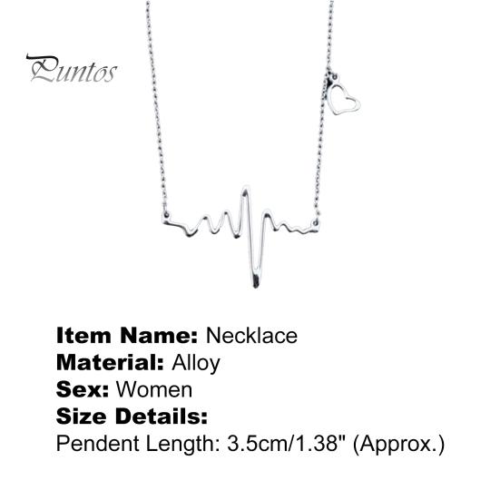 Chocker Necklace Exquisite Clasp Closure Women Alloy Cute Heart Jump Pendant Chain for Wedding