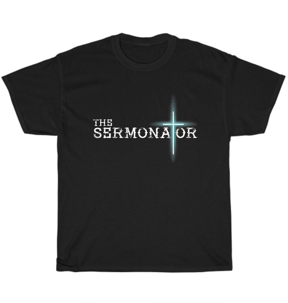 The Sermonator Pastor Appreciation Christian Cross T-Shirt Unisex Tee XL
