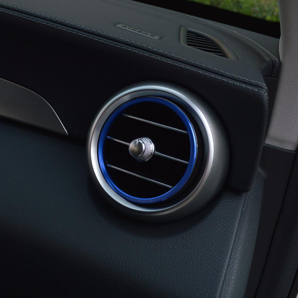 Dekorační kroužek výdechu klimatizace pro Mercedes Benz GLC Třída C C200 C220 C300 GLC250 MB X253 W205 Panel klimatizace Dekorace výdechu Kryt Samolepka