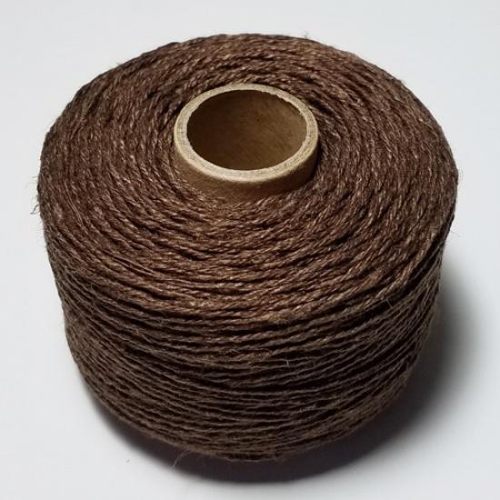 

100% лляна мотузка 120 м/рулон Шпагат Шнур із ниткою рамі для аксесуарів для шиття ручної роботи кавовий