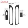 Weißes Carbonfaser-Aufkleberpanel für Mini Cooper S F66 2024 2025 Auto Tür Fensterheber Schalter Rahmen Innenraum Auto Teile LHD RHD