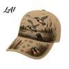 Copricapo Stile Outdoor Americano Cappellino da Baseball Vintage da Caccia Cappello con Fantasia Cane da Caccia Traspirante Assorbi Umidità Unisex Cappellino Regolabile per Viaggi Quotidiani