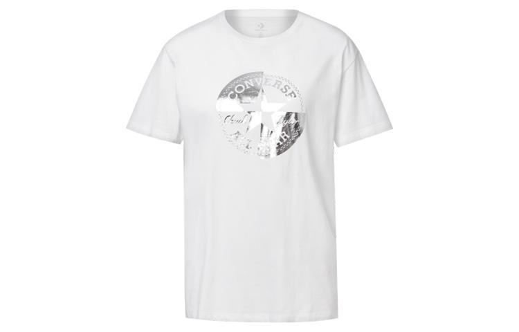 Converse Crop Tops Women s White Crew Neck Moderate 10020520102 XS