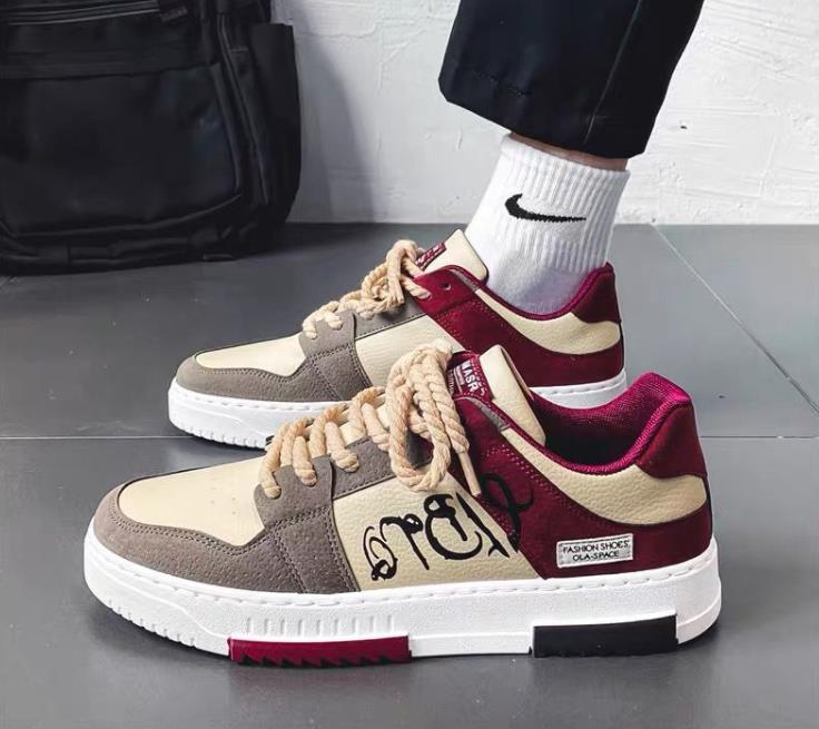 Fashion Designer Shoes Men Casual Platform Sneakes Lace Up Trainers Student Sneakes Mens Vulcanized Shoes Zapatillas Hombre