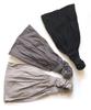VINGTAINE Charcoal Gray Fluffy Hairband HB-30-CHG Turban-Style