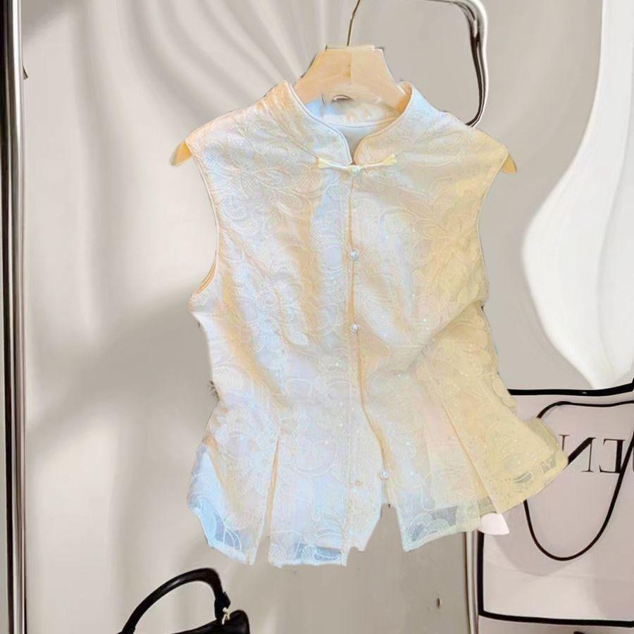 

Премиальная текстура модель лета 2025 с тонким верхом и женским летним жилетом 3XL [recommended 138-75 kg]