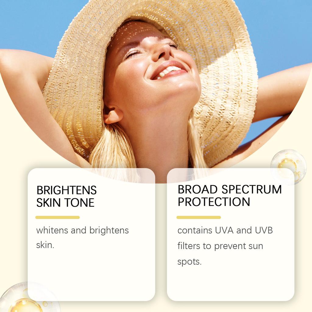 Brightening Sunscreen UV Lightweight Texture Oil Control Brightens The Skin Lightweight, Easy To Apply, Convenient And Quick To Use.