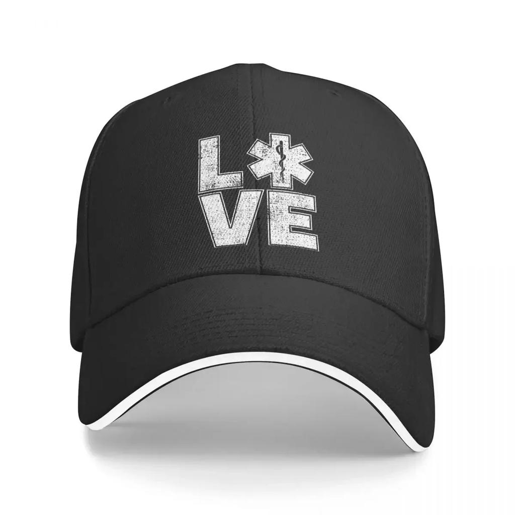 EMT Love Paramedic Baseball Cap Casual Trucker Hat Spring Unisex Women Tennis Skate Baseball Caps
