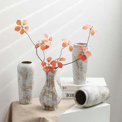 Retro Ceramic Vase for Home Decor: Entranceway Ornament & Flower Arrangement Jar