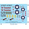P-51D Mustang - 'The Enchantress' - 1/48 1/72 - Water Decal - Waterslide, 1/48