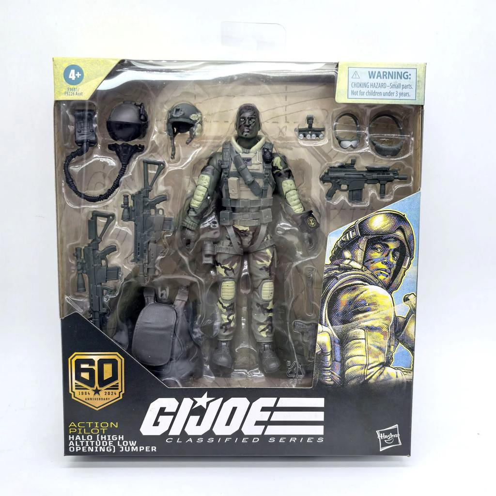 Hasbro G.I.JOE Marine Pilot Sniper Jumper Action Figure Assembled Movable with Weapons Model Toy Military Collection Kids Gifts
