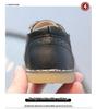 Boys' Soft Sole Leather Retro Brogue Shoes with Laces – Spring/Autumn Style