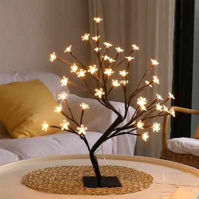24 LED Table Lamp Cherry Blossom Style Tree Powered Tree Powered Fairy Lamp