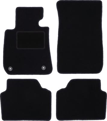 Schwarze Velours-Fußmatten für: BMW 3 E90 Limousine (2004-2011)