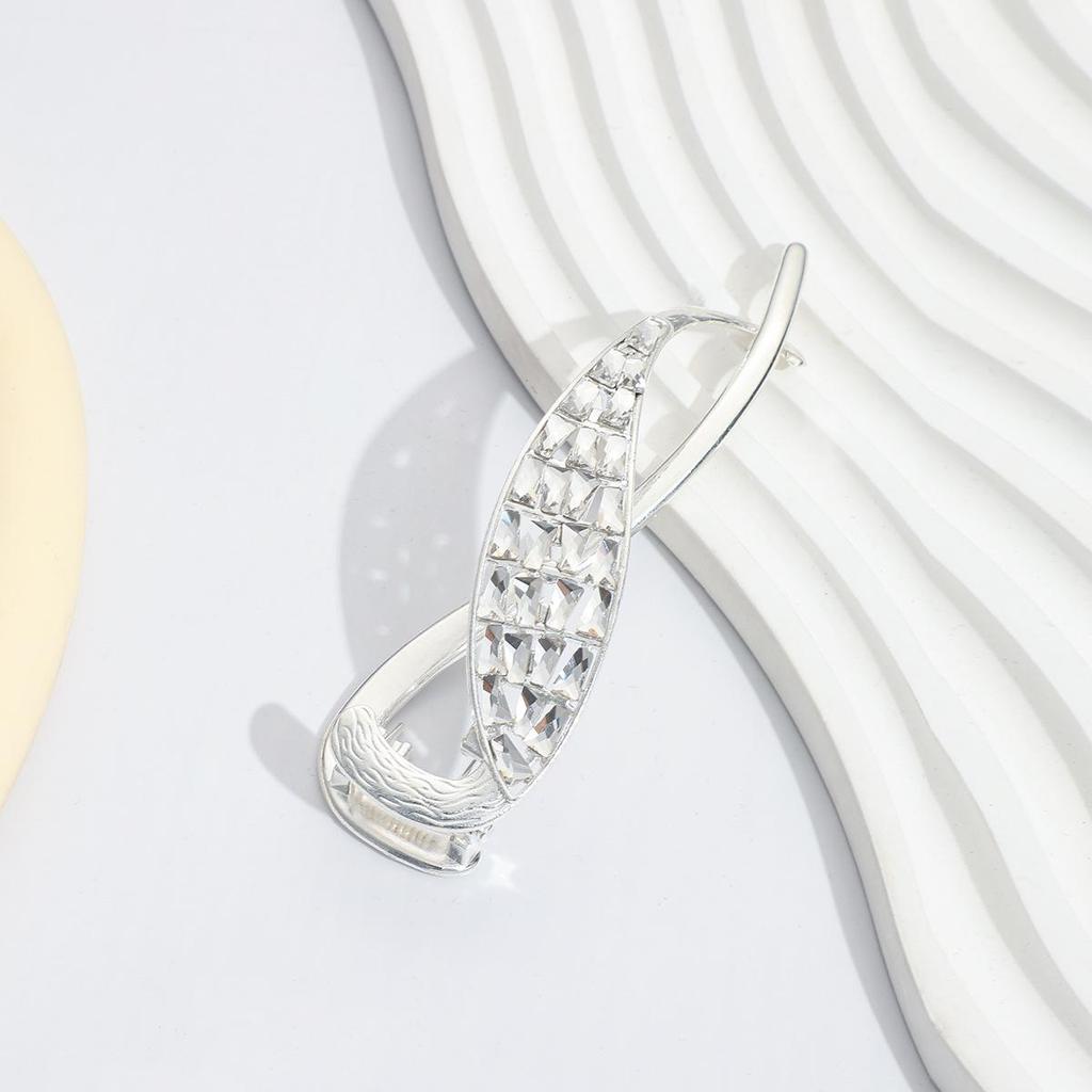 Korean Style Elegant Metal Hair Claw Clip for Women - Shark Claw Design