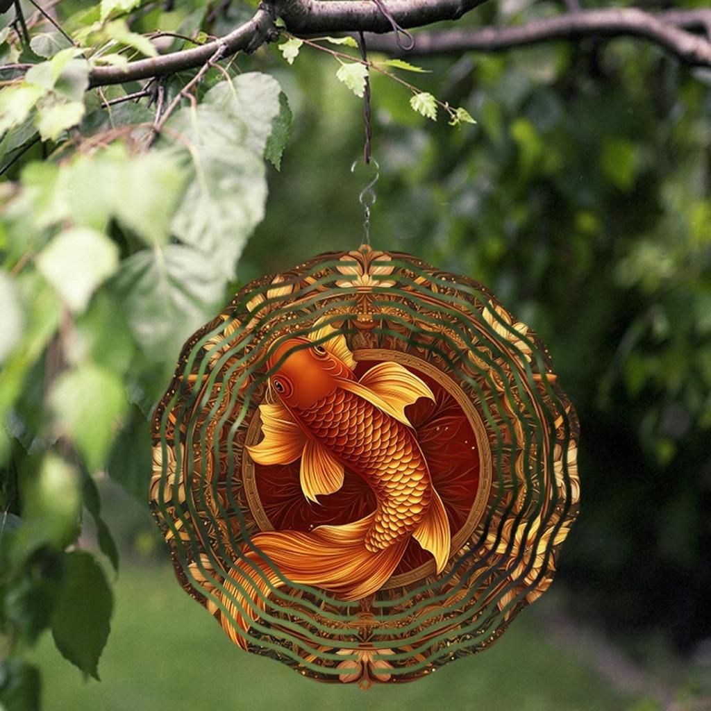 10-Inch Hanging Wind Spinner, Artistic Kinetic Outdoor Wind Chime with 360° Hook, Elegant Garden and Lawn Accent, Classic Gift for Friends