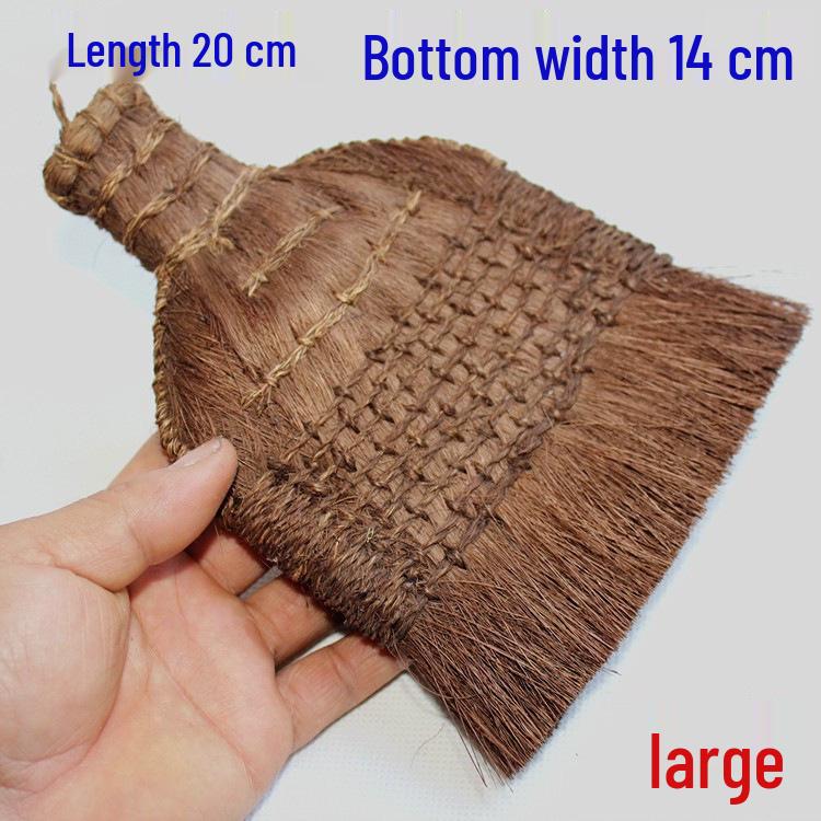 Handmade Calligraphy & Painting Brush with Brown Handle and Tiger Stone Maintenance Tool