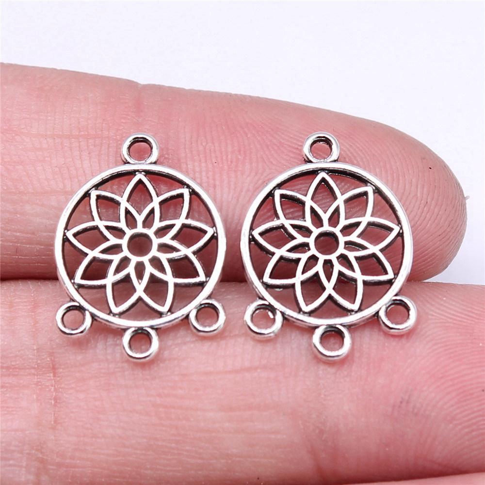 Accessoires Pièces Connecteur Boucle d'Oreille Rond Multi-Trous Fournitures de Bijoux de Mariage ZA044