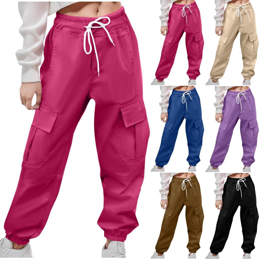 Kids Girl Large-Sized Straight Tube Loose Thin Casual Summer Wide Leg Pants