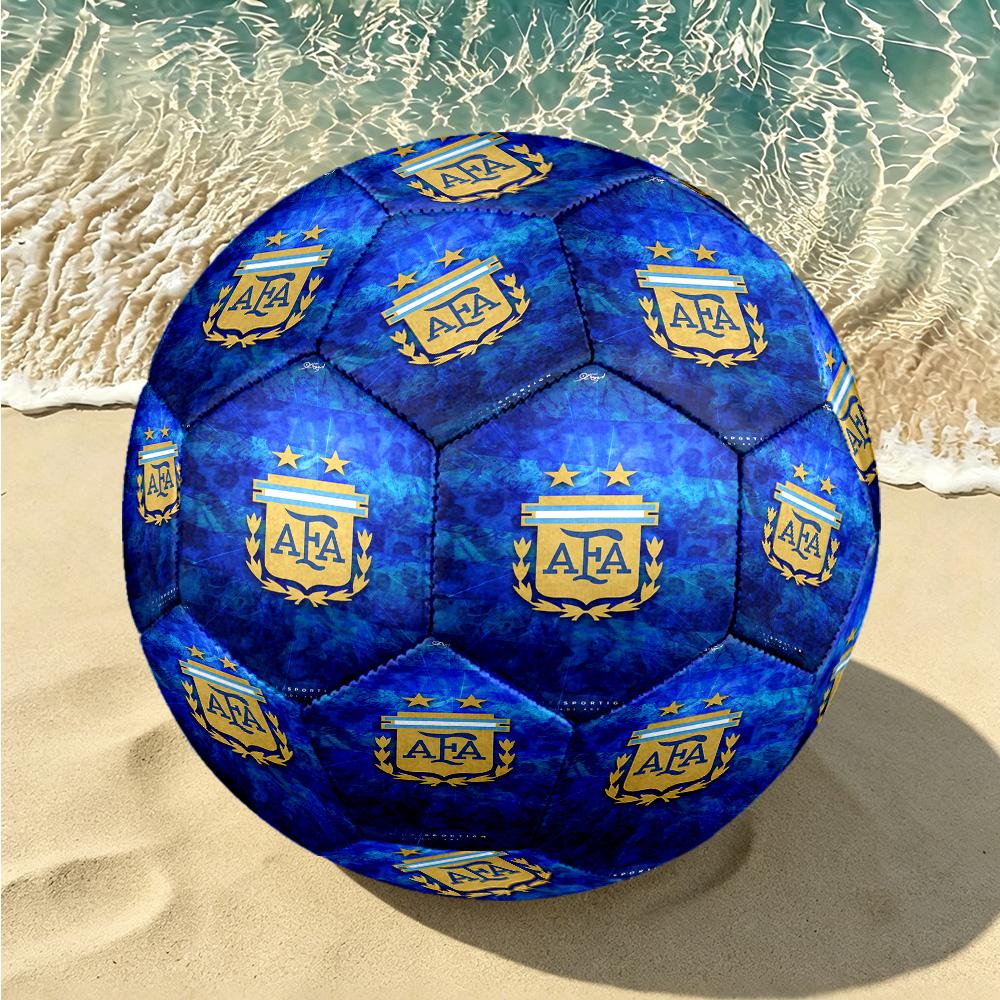 1pc Argentina Football Crest Size 5 Soccer Ball, Suitable for Practice Matches/tournament Training,Lightweight and Durable logo70711