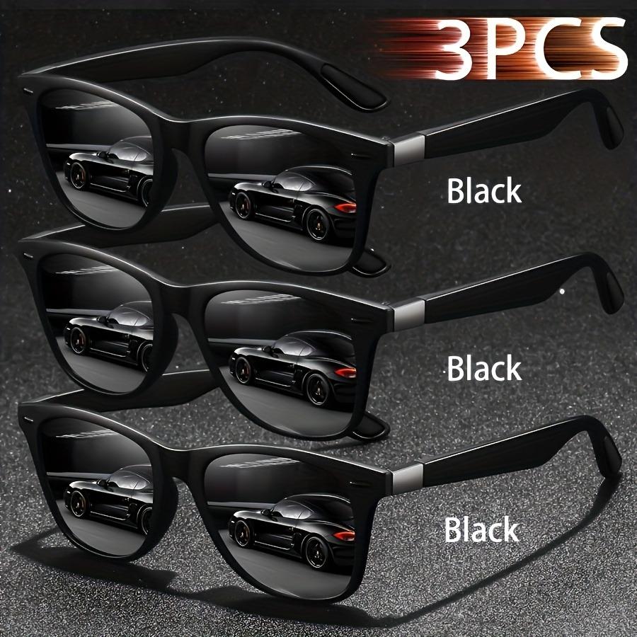 

3pcs Classic Elegant Personalized Modern Minimalist Style Square Fashion Glasses Suitable for Daily Wear and Matching