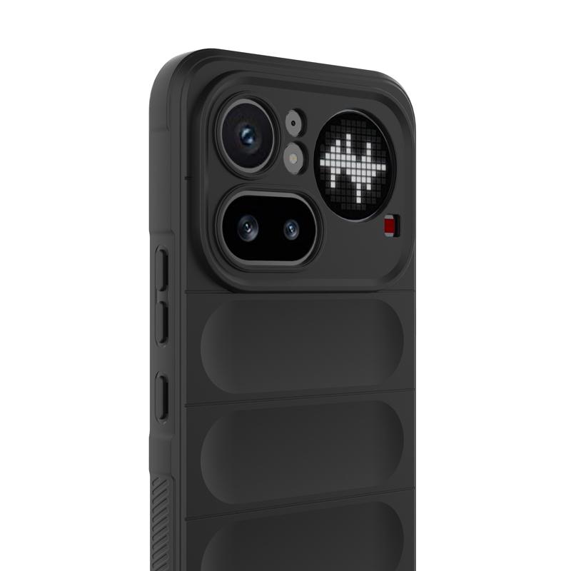For Nothing Phone 4A Pro Case Anti-slip Grip Anti-Fingerprint Airbag Shockproof Soft Silicone TPU Full Protection Back Cover