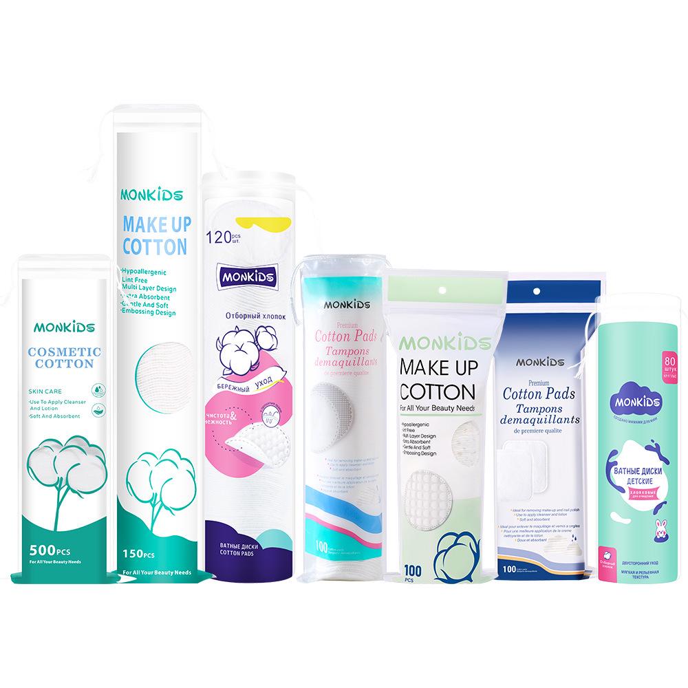 100-Piece Dual-Sided Round Cotton Makeup Remover Pads