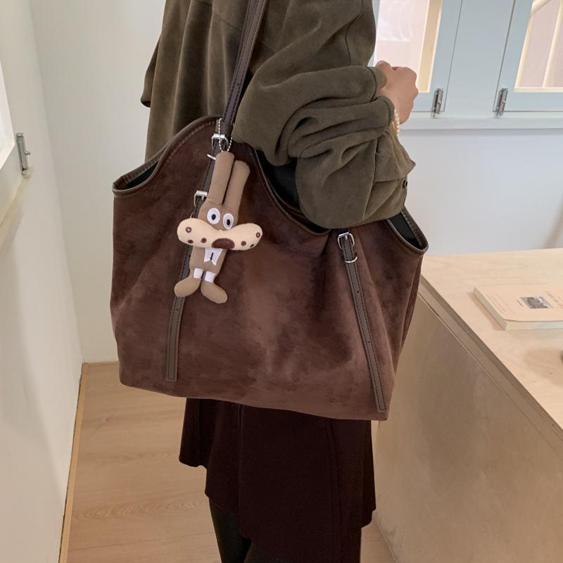 New Women Shoulder Bag Large Capacity Tweed Commuting Handle Bag Fashi Checkered Tote Comfortable and Versatile Storage Bags