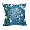 Vintage Style Hand-Painted Floral Velvet Pillowcase
