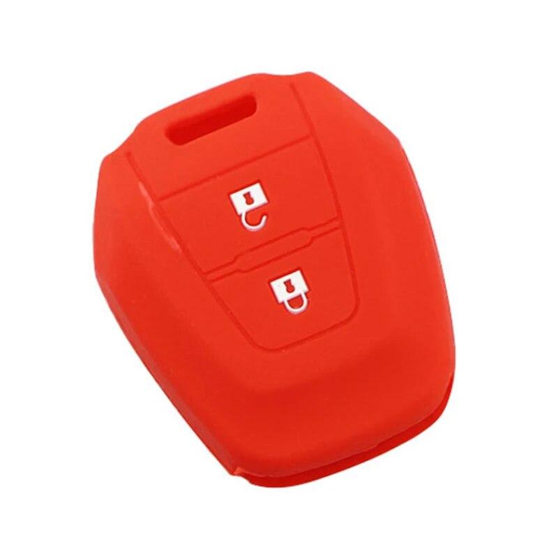 my good car Silica Gel Car Key Case Cover Holder for Isuzu DMAX MUX Truck 2 Button Remote Key Silicon Protector Accessories