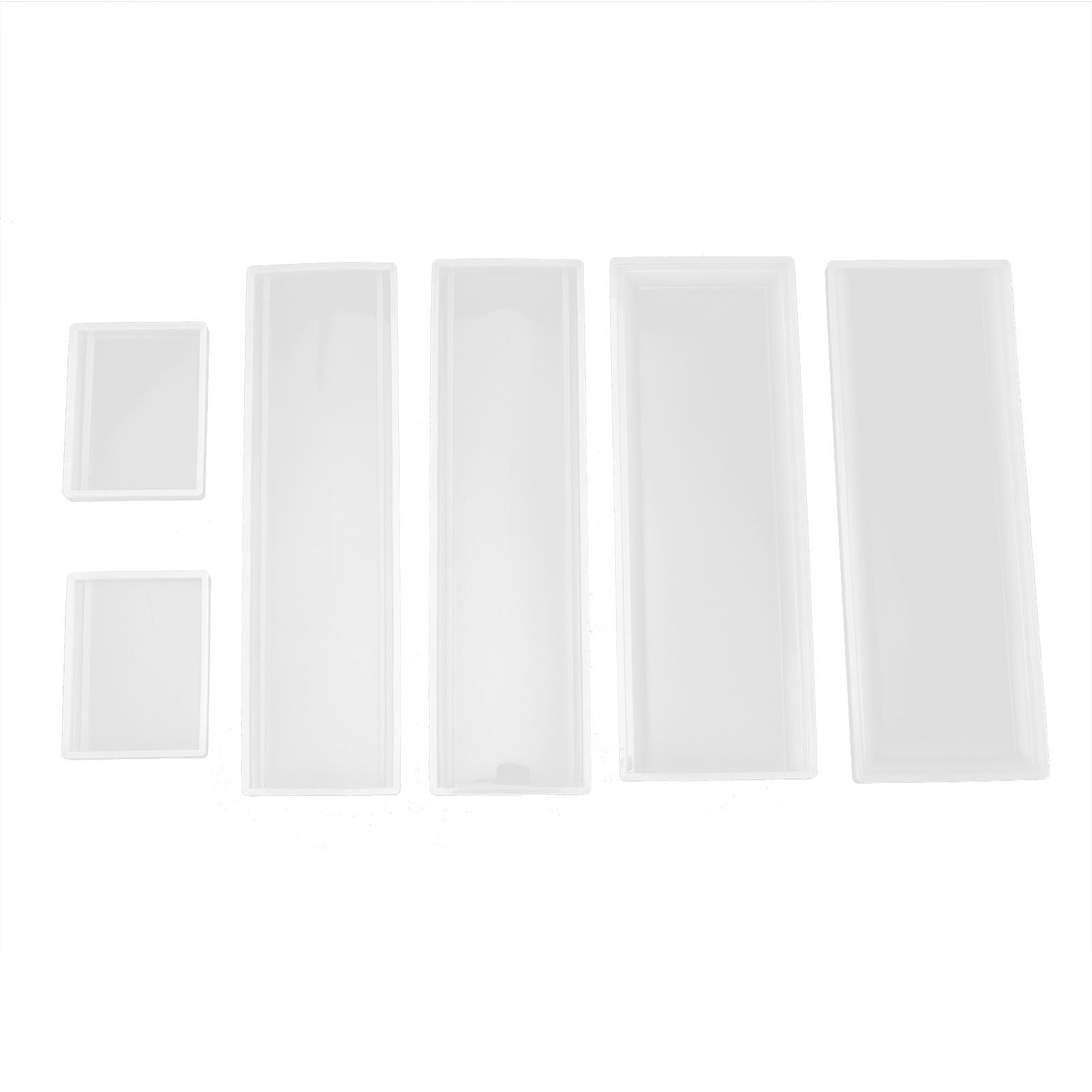 

6шт Domino Box Mold силиконовый DIY держатель для хранения ювелирных изделий кистей косметики