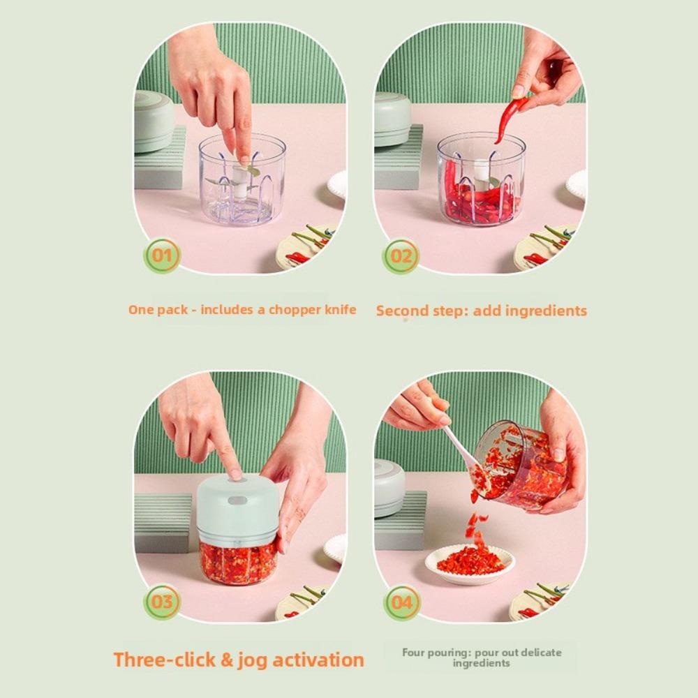 Knoblauchpüree USB-Aufladung, Knoblauchstampfer, Mini-Knoblauchpüree, Knoblauchpresse, Haushalts-Knoblauchmaschine, Knoblauchschläger, Knoblauchschläger