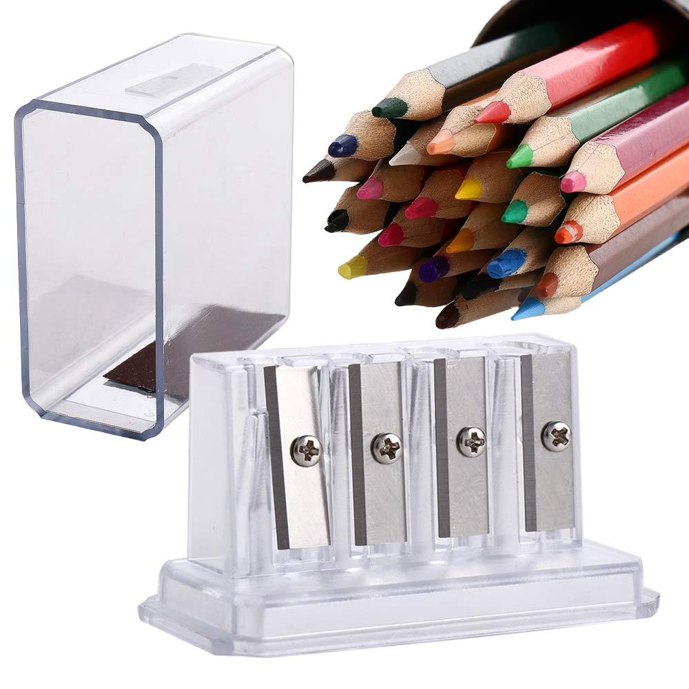 Portable Transparent Students Drawing Stationery School Art Supplies Manual Sharpener Pencil Sharpener Charcoal Sharpener