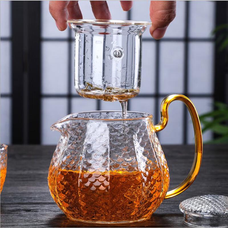 Tao Zhide Heat-Resistant Glass Dragon Scale Teapot Set